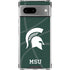 Michigan State University Green Basketball Google Pixel 8a Clear Case